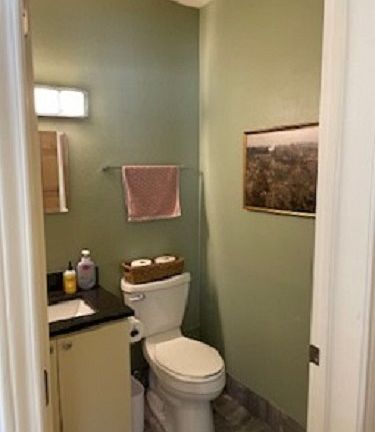 First floor half bath