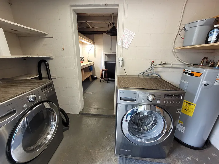 Laundry room with washer and dryer