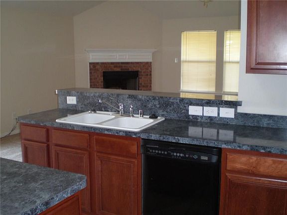 Kitchen open to living room