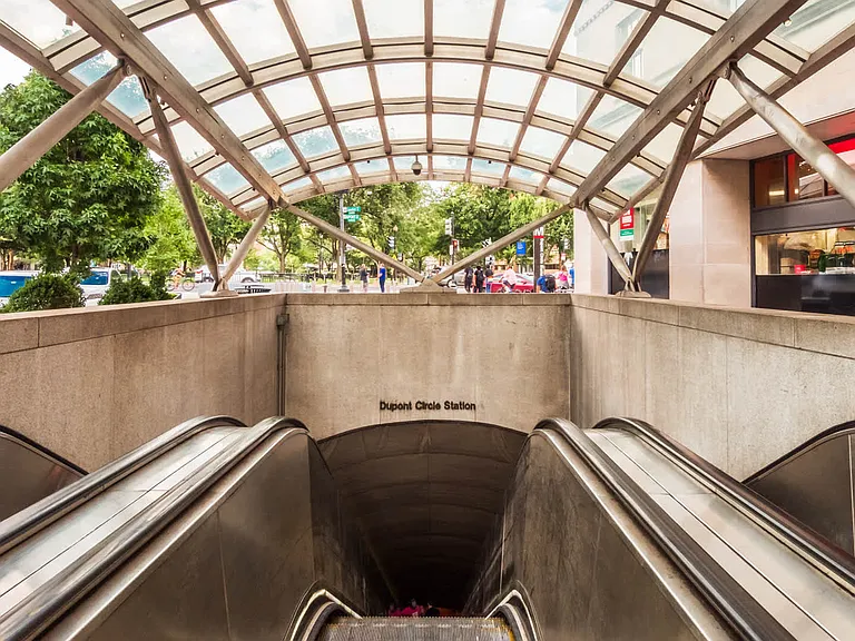 A 4 minute walk to the Dupont Metro station.
