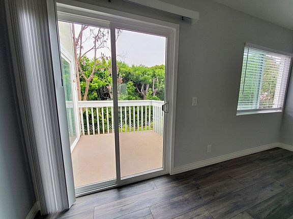 Balcony off of living room & spare bedroom/office