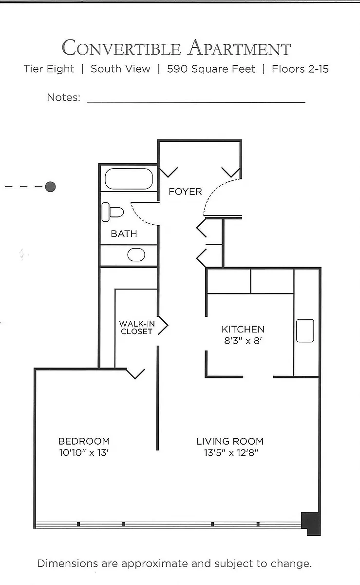 Floor plan Convertible Elite