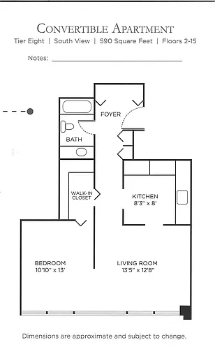 Floor plan Convertible Elite