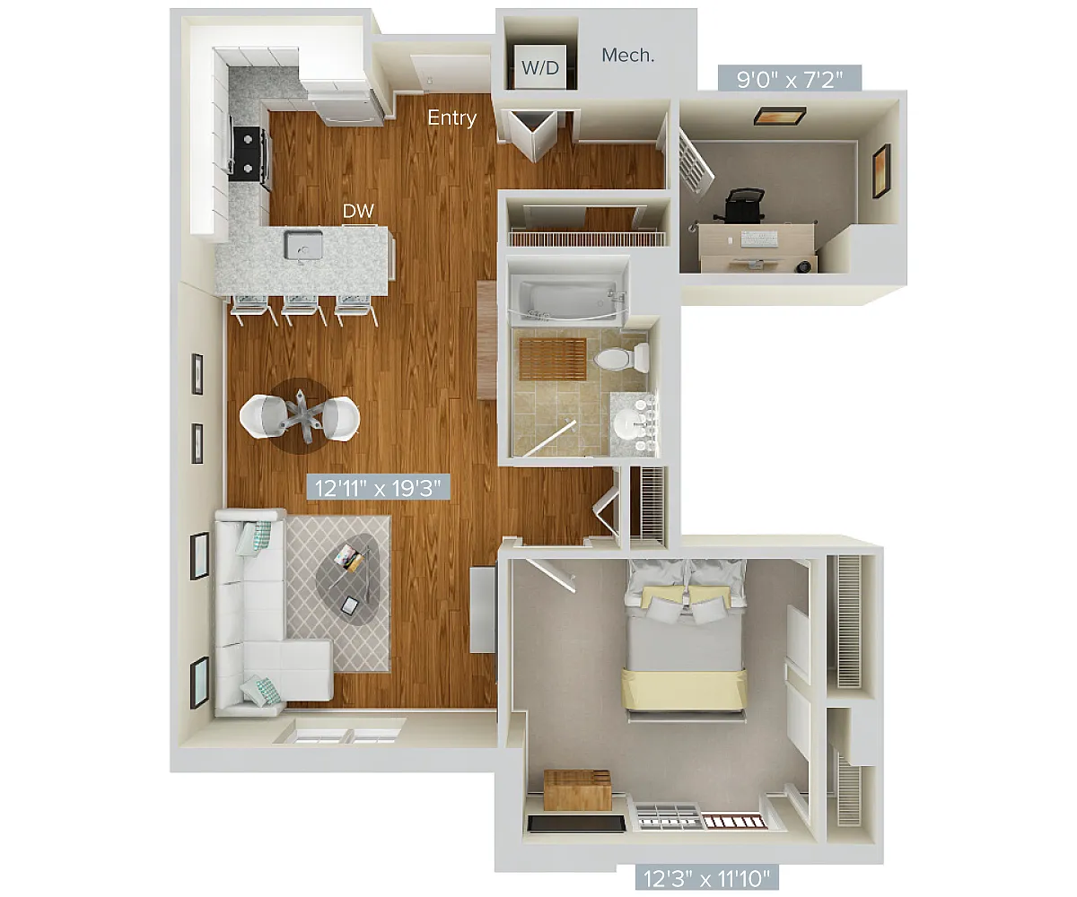 Floor plan A15D-808