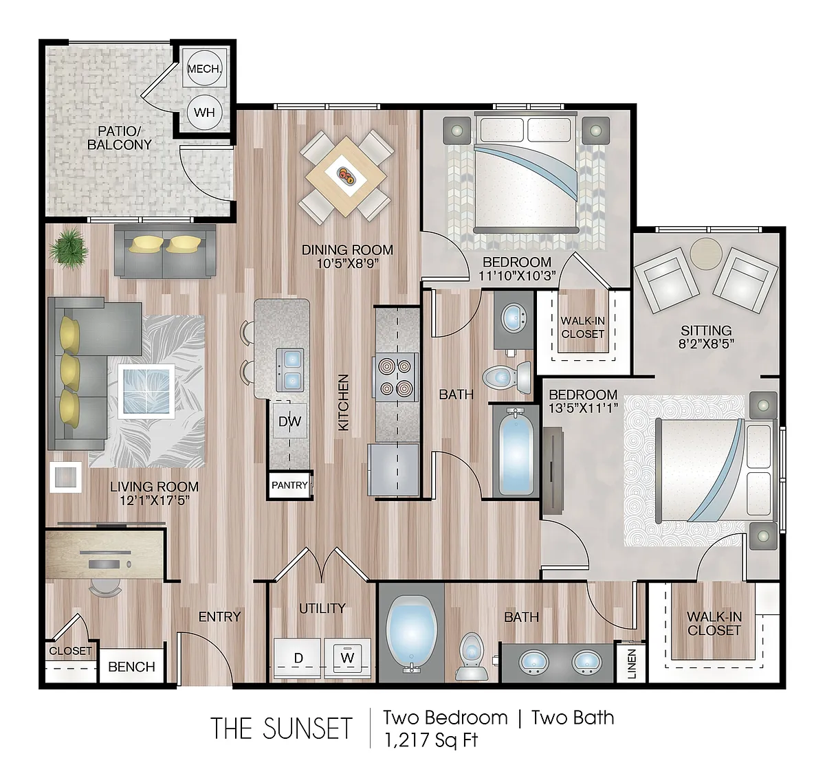 Floor plan The Sunset