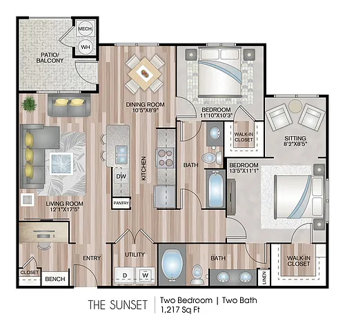 Floor plan The Sunset