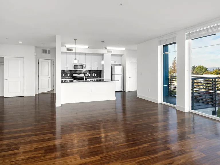 Living Room with Balcony and Hard Surface Flooring