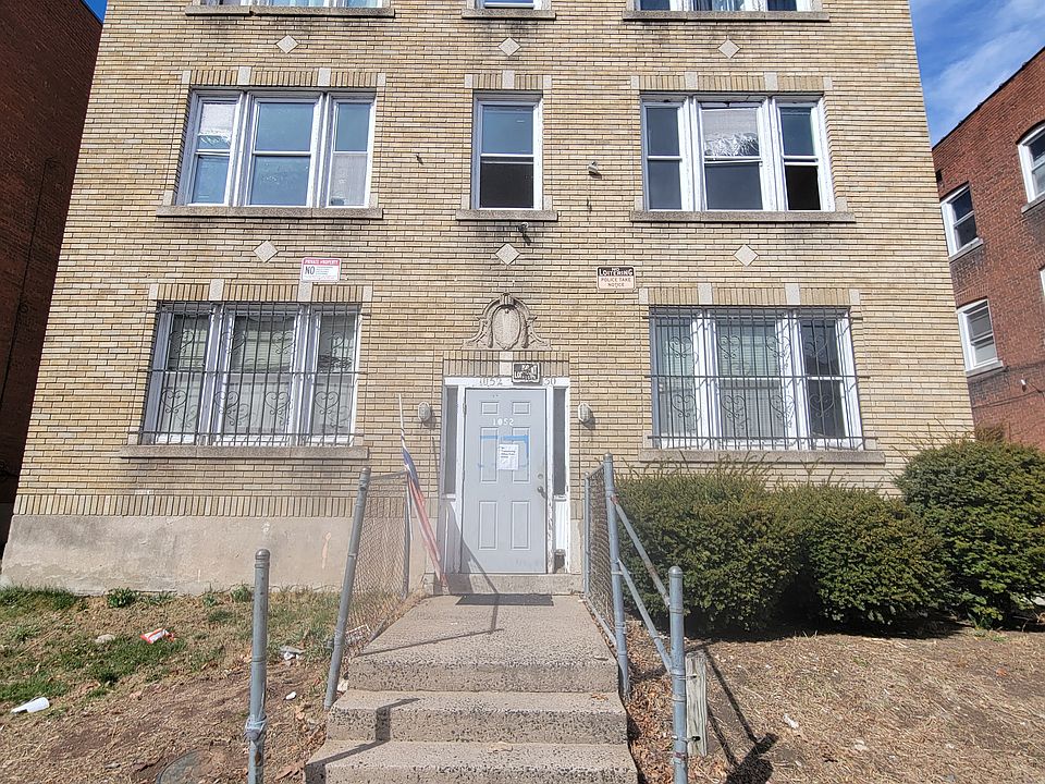 The front of the building.