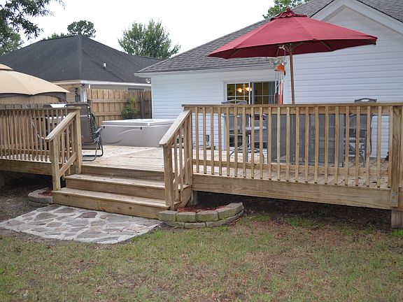 Deck from backyard 