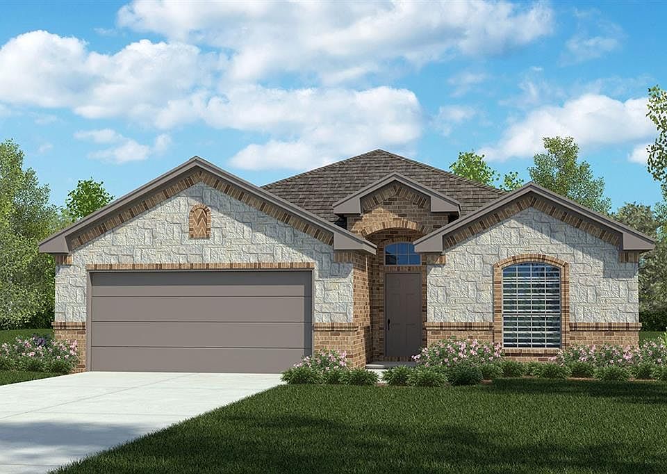 D.R. Horton's Santa Rosa Floorplan Elevation B. Photos shown here may not depict the specified home & features included are for illustration purposes only.