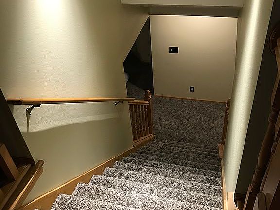 Stairs to finished basement