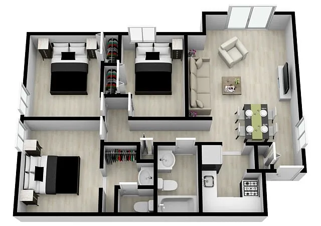 Floor plan KaloTrio-Premium