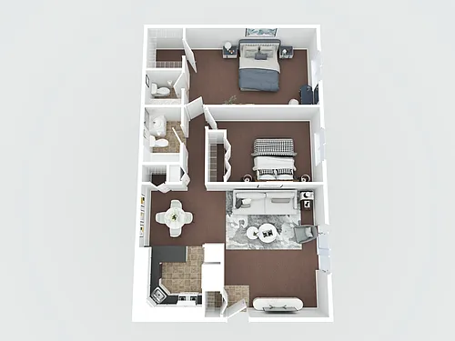 Floor plan 2BR-1.5