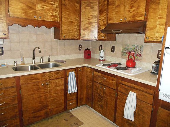 kitchen with led lighting