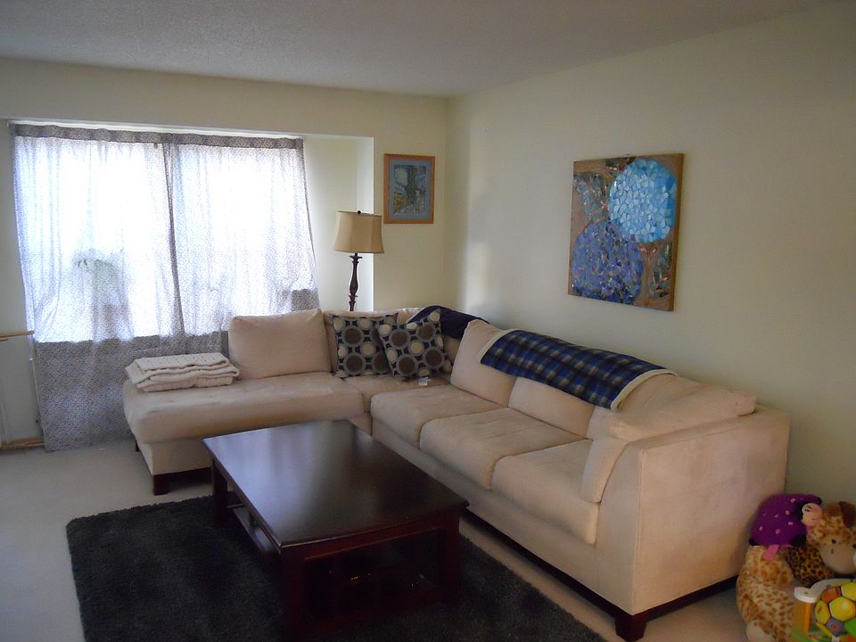 The living room faces south and gets plenty of sun.