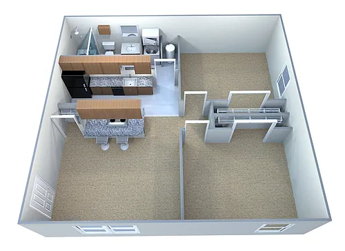 Floor plan Standard - 2BR