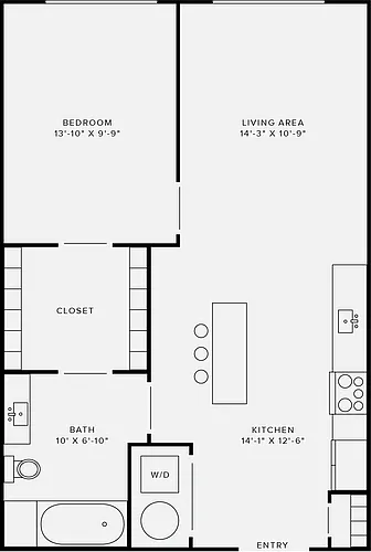 Floor plan 1B Style A