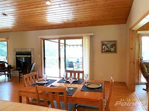 Lakeside dining area