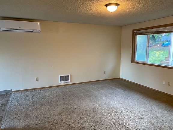 living room with mini-split hvac