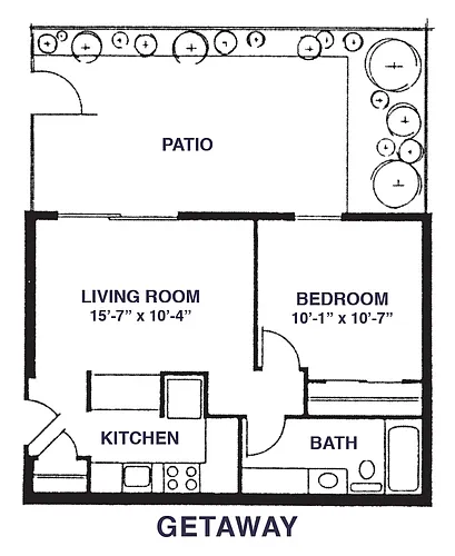 Floor plan Getaway
