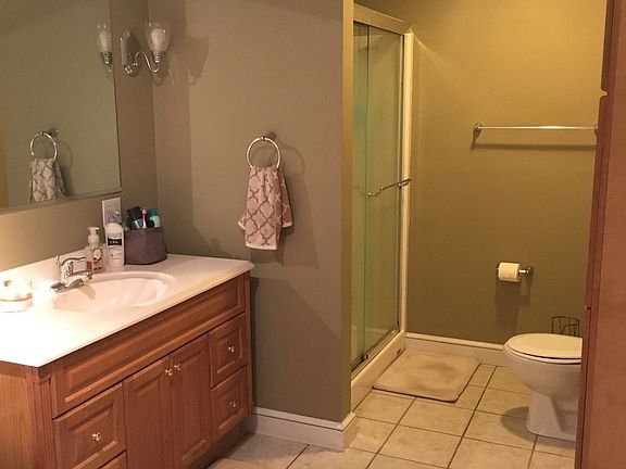 Standing shower master bath