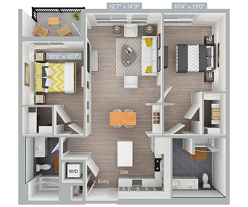 Floor plan B15S-1077SF-B2-2