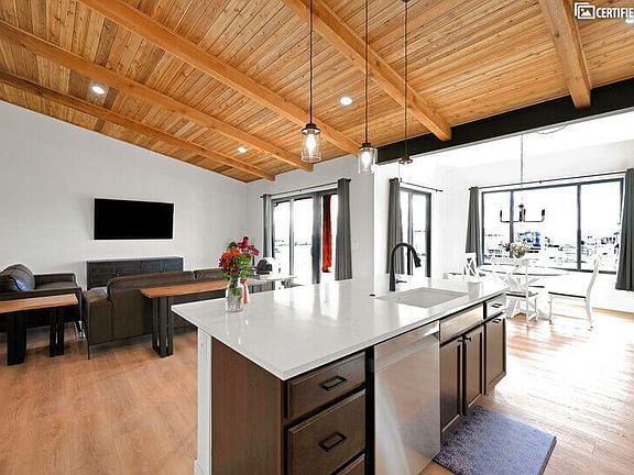 kitchen bar/ 75 inch tv