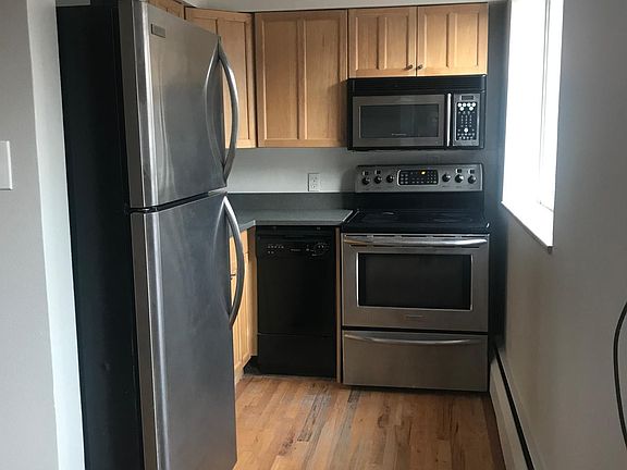 High end appliances and window to the patio!