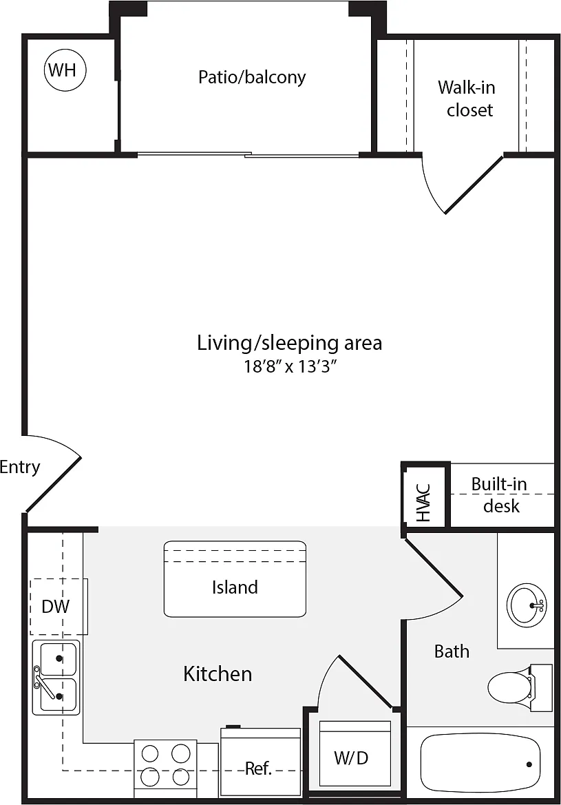 Floor plan Studio A