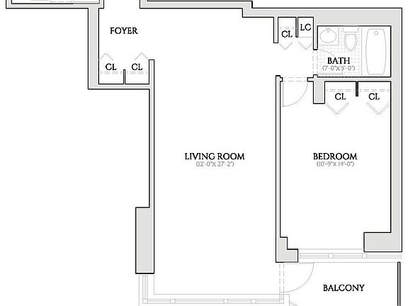 2nd image of 124 W 60th St APT 41A