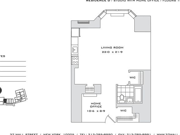 2nd image of 37 Wall St APT 19d