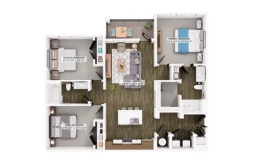 Floor plan Clark Lake (C1)