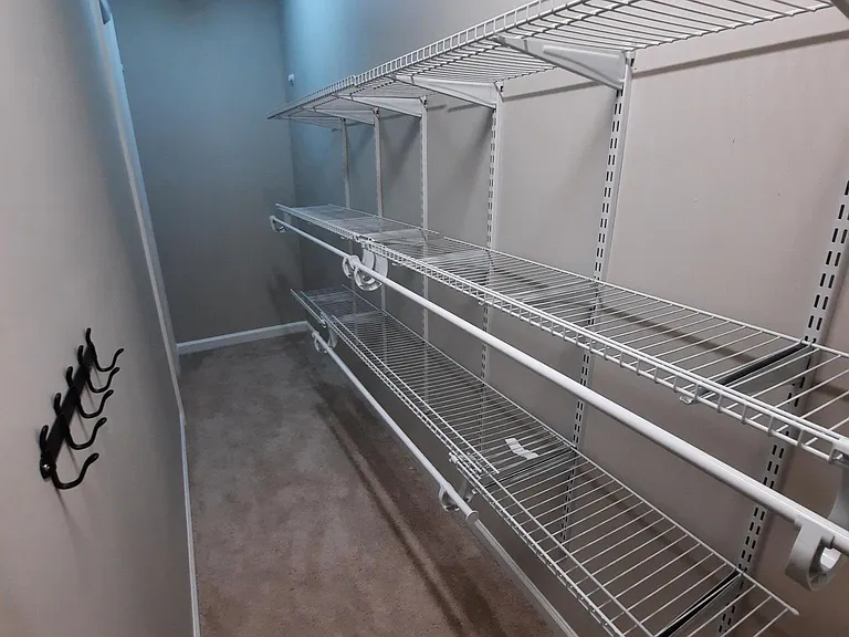 Master bedroom closet view 1