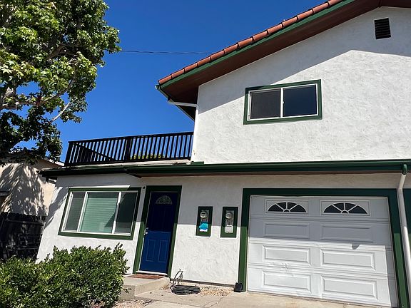 Front entrance and garage