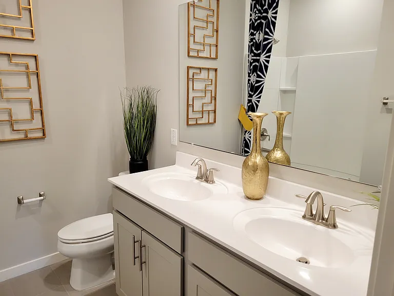 Shared bath with shower/tub combo