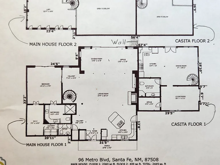 Floor plans of the entire space, yours and mine.