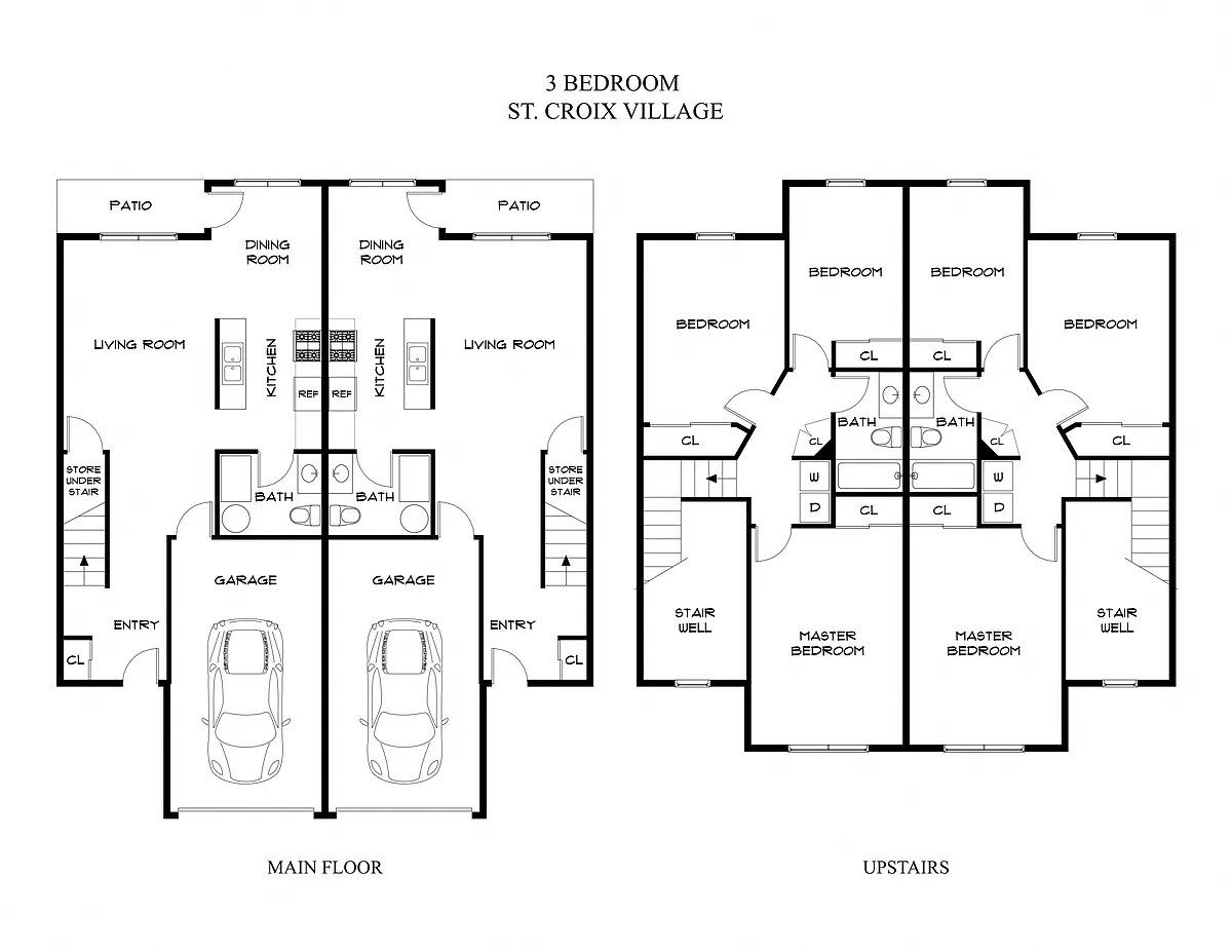 Floor plan Three Bedroom A