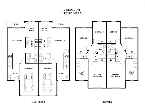 Floor plan Three Bedroom A