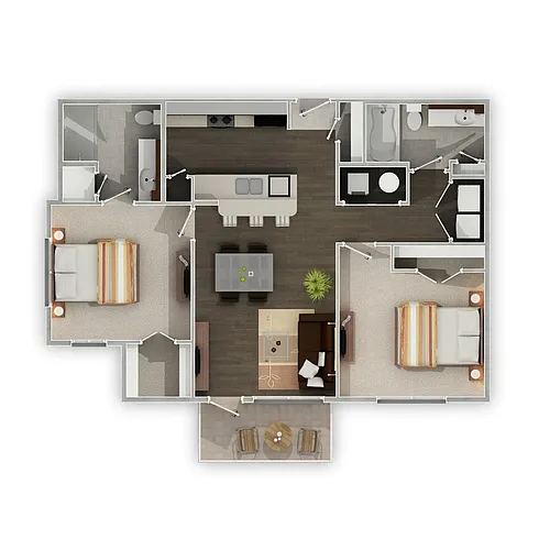 Floor plan The Devonian - Furnished