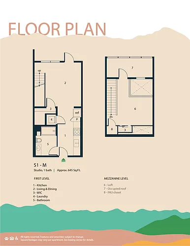 Floor plan S1-M