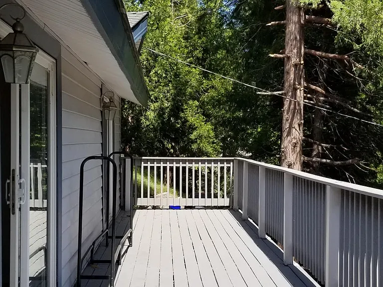 Deck with peak a boo lake view