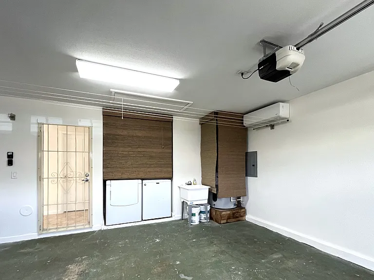 Garage & Washer/Dryer Area