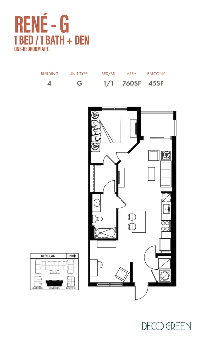 Floor plan Rene G - Den