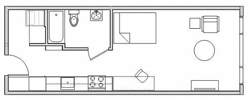 Floor plan Studio C