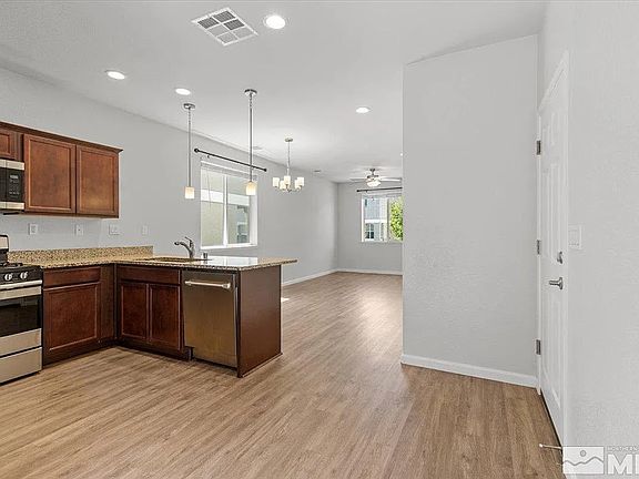 Kitchen, Dining & Living Areas