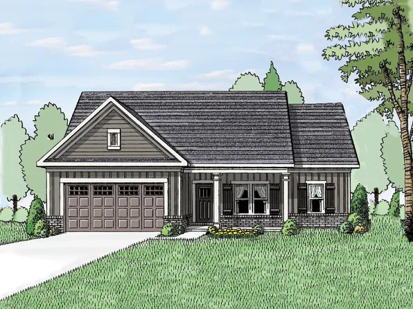 (GA)The Carson | Front Entry Plan, Red Oak Ridge