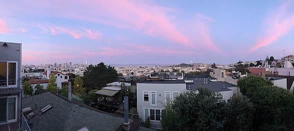 Downtown view from living room.
