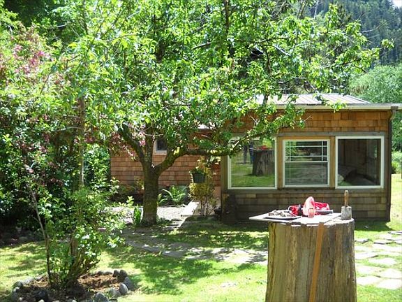 front of cabin