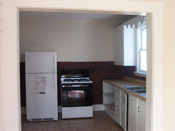 View of kitchen from living room