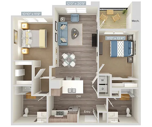Floor plan B4-350-446